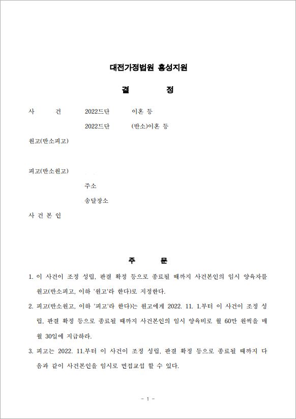 자녀 안전 위한 양육권 사전처분