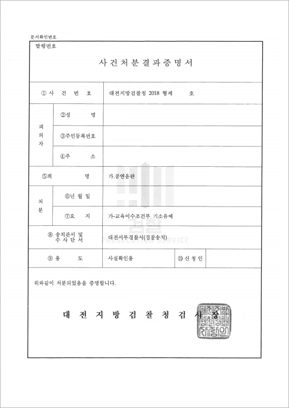 공연음란 기소유예