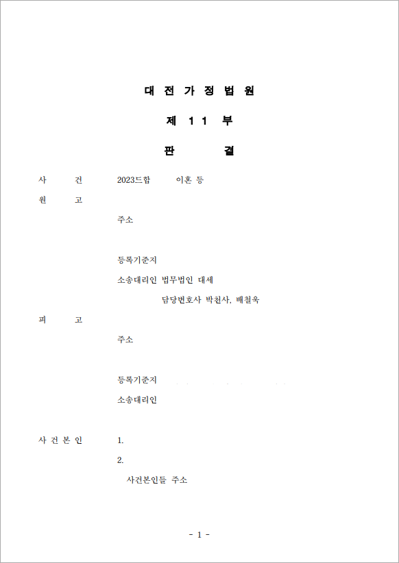 청구한 모든 것을 받아낸 이혼